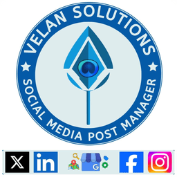 Velan Social Media Post Manager logo — multi-platform scheduling tool Velan Social Media Post Manager logo — multi-platform scheduling tool
