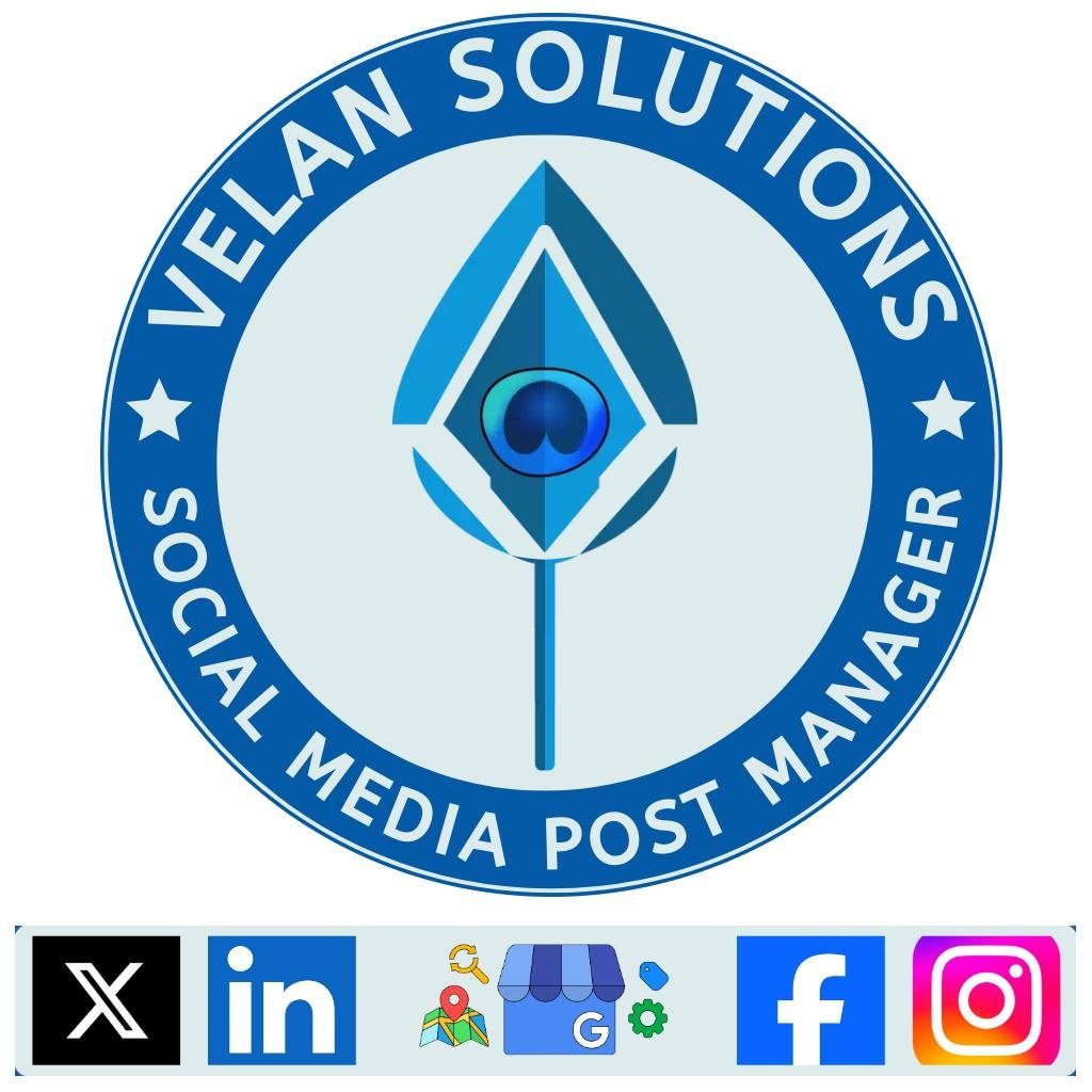 Velan Social Media Post Manager logo